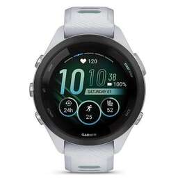 GARMIN Смарт-часы Forerunner 265S 27.5мм 1.1" AMOLED корп.черный/розовый силикон рем.розовый (010-02810-15)