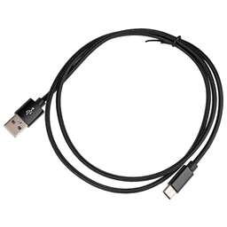 NONAME Кабель USB Type-C (m) - USB (m), 1м, в оплетке, 2.4A, черный