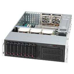 SUPERMICRO Корпус CSE-835TQC-R1K03B 3U 8-Port Backplane Supports 8 x 3.5" SAS3/SATA3 HDD/SSD with 2x mini SAS HD connectors,1000W Redundant High-efficiency Titanium Level Power Supplies,7x Full-height, Full-length Expansion Slots