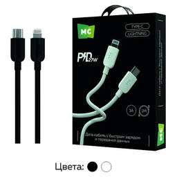 MORE CHOICE (4620202554734) K85ia USB 3.0A PD 27W для Lightning ng 8-pin - 1м , черный