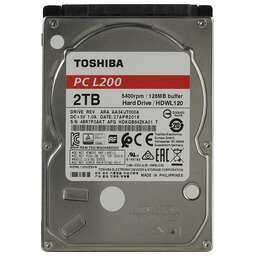 TOSHIBA L200 HDWL120UZSVA, 2ТБ, HDD, SATA III, 2.5"