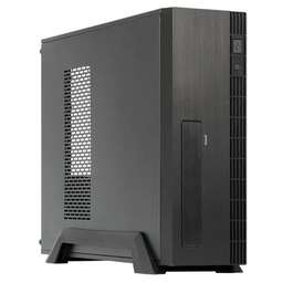 CHIEFTEC Корпус mATX UE-02B-OP, Slim-Tower, без БП, черный