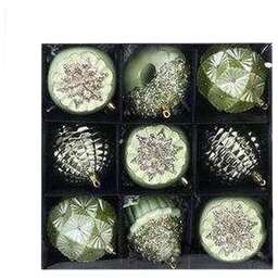 ВОЛШЕБНАЯ СТРАНА Набор елочных украшений Оливковый, 9 шт (110455)