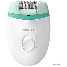 PHILIPS Эпилятор BRE224/00 скор.:2 насад.:1 белый/мятный