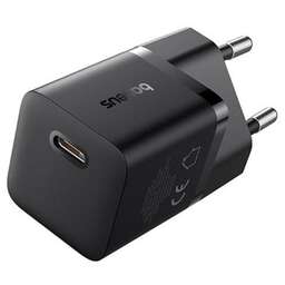 BASEUS Сетевое зарядное устройство GaN5 Mini, USB-C, USB-C, 25Вт, 3A, черный [p10110909113-00]