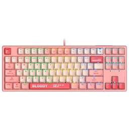 A4TECH Клавиатура S87 Energy механическая розовый USB for gamer LED (S87 USB ENERGY PINK) кабель 1.8м