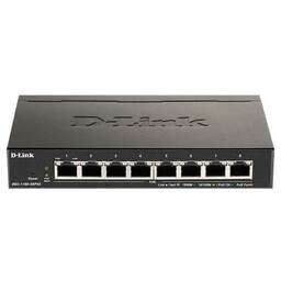 D-LINK Коммутатор DGS-1100-08PV2/A4A (L2) 8x1Гбит/с 8PoE 64W настраиваемый