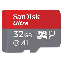 SANDISK Карта памяти 32GB Ultra® microSDHC 120MB/s. Цвет: серый/красный