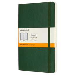 MOLESKINE Блокнот CLASSIC SOFT QP616K15 Large 130х210мм 192стр. линейка мягкая обложка зеленый