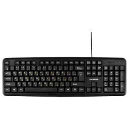 ГАРНИЗОН (21375) GK-100L, полноразмерная, 104кл, защита от брызг, 1.8м, черная