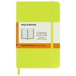 MOLESKINE Блокнот CLASSIC SOFT QP611C2 Pocket 90x140мм 192стр. линейка мягкая обложка лайм