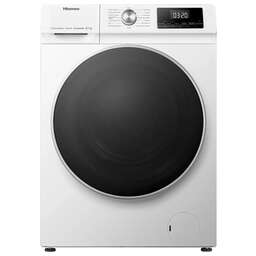 HISENSE Стиральная машина WDQA8014VM, с фронтальной загрузкой, с паром, 8кг, 1400об/мин, с сушкой, инверторная