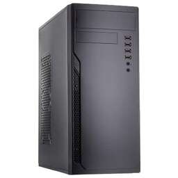 FOXLINE Корпус ATX FL-301-FZ450R, Midi-Tower, 450Вт, черный