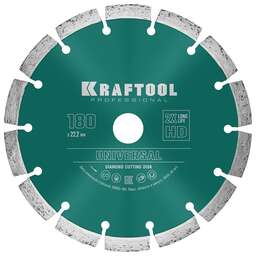 KRAFTOOL LASER-UNIVERSAL 180 мм (22.2 мм, 10х2.6мм), алмазный диск (36680-180)