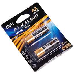 DELI Батарея E18500 AA (2шт) блистер