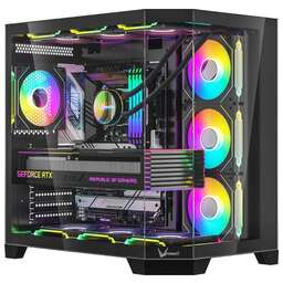 FORMULA Корпус Crystal Z6 Floe черный без БП ATX 2xUSB3.0 audio bott PSU