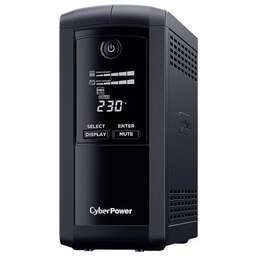 CYBERPOWER ИБП VP700EILCD, 700VA/390W, L-INT, A.SIN, LCD, USB, RS232, RJ45/11, C13x6