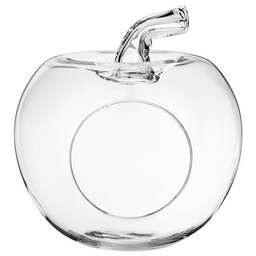 ALEGRE GLASS ВАЗА "ЯБЛОКО", 19Х21СМ 337-092