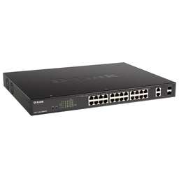 D-LINK Коммутатор DGS-1100-26MPPV2/A3A (L2) 24x1Гбит/с 2xКомбо(1000BASE-T/SFP) 2SFP 24PoE 90W управляемый