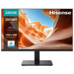 Hisense 24N3SE, 1920x1080, VA, 100Гц, 1хHDMI, черный