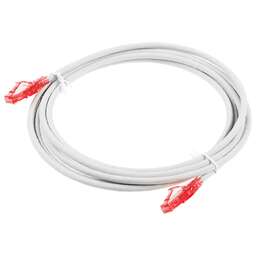 HYPERLINE Патч-корд PC-LPM-UTP-RJ45-RJ45-C5E-3M-LSZH-GY PC-LPM-UTP-RJ45-RJ45-C5E-3M UTP RJ-45 вил.-вилка RJ-45 кат.5E 3м серый LSZH (уп.:1шт) 24AWG