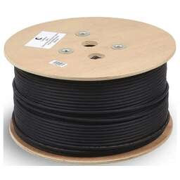 CABEUS Кабель информационный SFTP-4P-Cat.5e-SOLID-OUT-LSZH-UV кат.5E SF/UTP 4 пары LSZH универсальный 305м черный