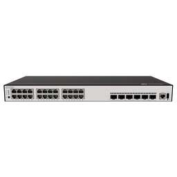 HUAWEI Коммутатор S5735-L24P4XE-A-V2 (24*10/100/1000BASE-T ports, 4*10GE SFP+ ports, 2*12GE stack ports, PoE+, AC power), L-MLIC-S57L