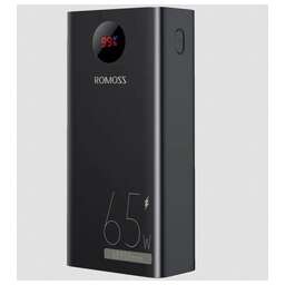 ROMOSS Мобильный аккумулятор PEA40 Pro 40000mAh QC3.0/PD3.0 65W 3A 2xUSB-A/USB-C черный (6936857201076)