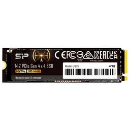SILICON POWER SSD накопитель US75 SP04KGBP44US7505 4ТБ, M.2 2280, PCIe 4.0 x4, NVMe, M.2