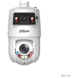 DAHUA DH-SDT4E225-4F-GB-A-PV1-0280-S2 Уличная купольная PTZ IP-видеокамера 1/2.8" 4Мп CMOS ИК 30м, Led 30м (панорамный модуль) 1/2.8" 2Мп CMOS ИК 100м, Led 50м, WDR 120дБ (PTZ-модуль) Видеоаналитика: