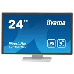 IIYAMA Монитор 23.8" ProLite T2452MSC-W1 белый IPS LED 14ms 16:9 HDMI M/M матовая 400cd 178гр/178гр 1920x1080 60Hz DP FHD USB Touch 5.6кг