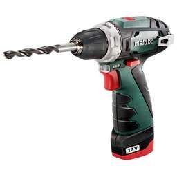 METABO Дрель-шуруповерт PowerMaxx BS, 2Ач, с двумя аккумуляторами [600984000]