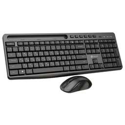 OKLICK Клавиатура + мышь Оклик S275W клав:черный мышь:черный USB беспроводная slim Multimedia (1993113)