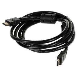 NINGBO Кабель аудио-видео HDMI (m) - HDMI (m), 1.8м, GOLD, ф/фильтр, черный [hdmi-1.8m-mg(ver1.4)]