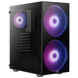 AEROCOOL Корпус Python-G-BK-v1 черный без БП ATX 5x120mm 2x140mm 2xUSB2.0 1xUSB3.0 audio bott PSU