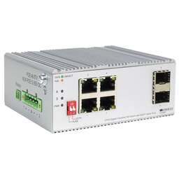 ORIGO Коммутатор OI2206P/120W/A1A Промышленный конфигурируемый PoE-коммутатор, 4x1000Base-T PoE, 2x1000Base-X SFP, DIP-переключатель, PoE-бюджет 120 Вт, защита от статического электричества 6/8 кВ, -40..75°C