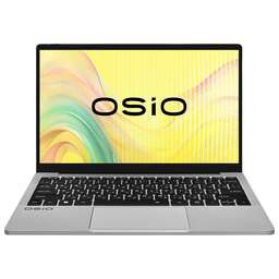 OSIO Ноутбук FocusLine F140i-005 Core i3 1215U 8Gb SSD512Gb Intel UHD Graphics 14" IPS FHD (1920x1080) Windows 11 Home grey WiFi BT Cam 6000mAh