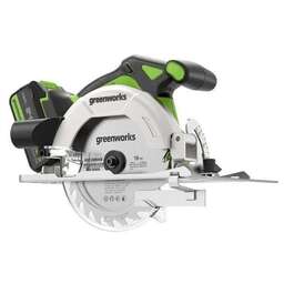 GREENWORKS Циркулярная пила (дисковая) GD24CS165 (ручная) D диска.:165мм (1501607CUG)