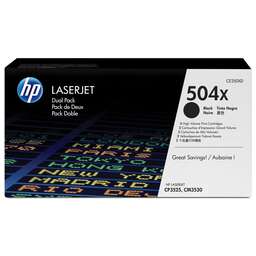 HP Картридж (двойная упаковка) 504X, черный / CE250XD
