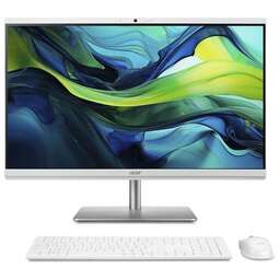 ACER 23.8" Моноблок Aspire C24-195ES Full HD, Intel Core Ultra 5 125U, 16ГБ DDR5, 512ГБ SSD, Windows 11 Pro, серебристый [dq.bm4cd.006]