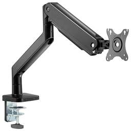ULTRAMOUNTS Кронштейн для мониторов UM730 черный 17"-45" макс.16кг крепление к столешнице поворот и наклон