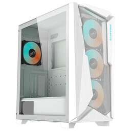 GIGABYTE Корпус C301 Glass White MidTower, ATX, USB-C x1, USB3.0 x2, Audio I/O, GPU:400mm, Black, TG