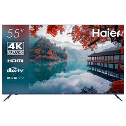 HAIER 55" Телевизор Smart TV M1, 4K Ultra HD, синий, СМАРТ ТВ, Android TV