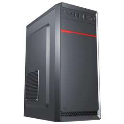 DIGMA Корпус ATX DCC-MD302, Midi-Tower, без БП, черный