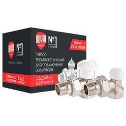 ROYAL THERMO Набор термостатический для радиатора угловой 1/2" М30х1,5