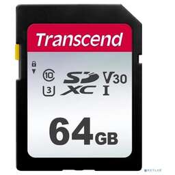 TRANSCEND SecureDigital 64Gb TS64GSDC300S {SDXC Class 10, UHS-I U3}