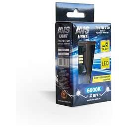 AVS T147B T20/белый/(W3*16q) 18SMD 3030,12-24V 2 contact коробка 2 шт