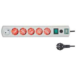 MOST Сетевой фильтр LRG 1.6м (6 розеток) белый (пакет ПЭ)