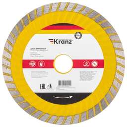 KRANZ (KR-90-0132) Диск алмазный отрезной Turbo волна 150x22,2x2,2x10мм