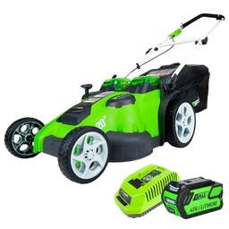 GREENWORKS Газонокосилка роторная G40LM49DBK4 (2500207VB)